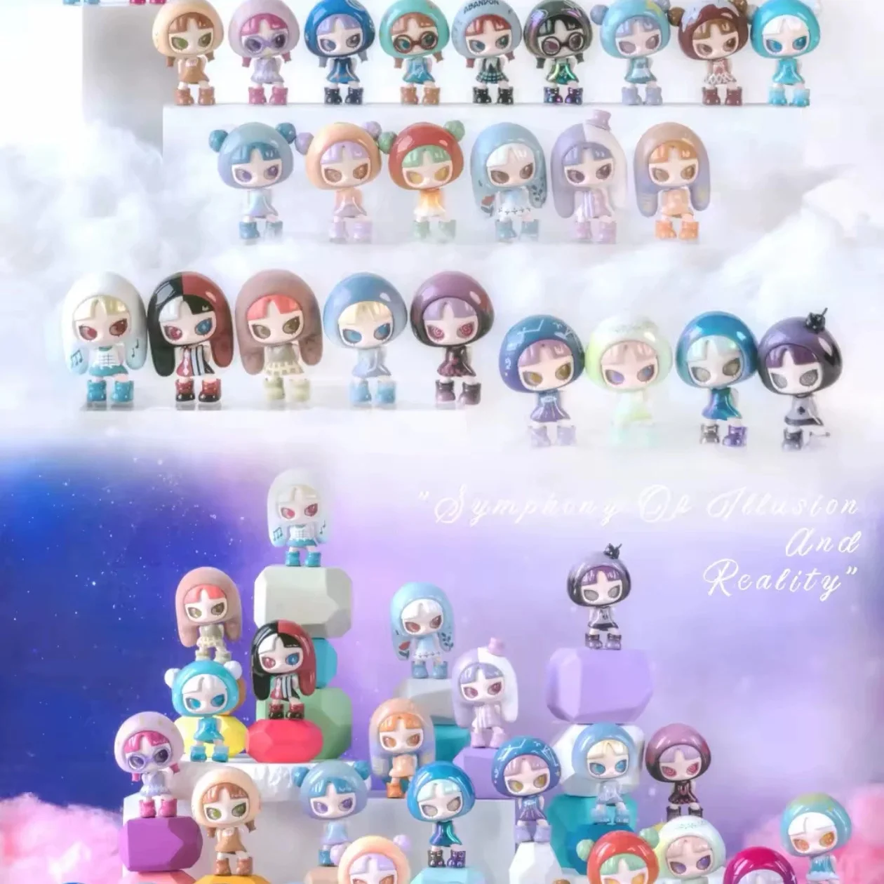 حقيقي نزل الوهم الصوتي والحقيقي سيمفوني 2.0 سلسلة صندوق أعمى سطح المكتب الديكور اللعب لطيف صندوق أعمى اللعب هدايا العيد