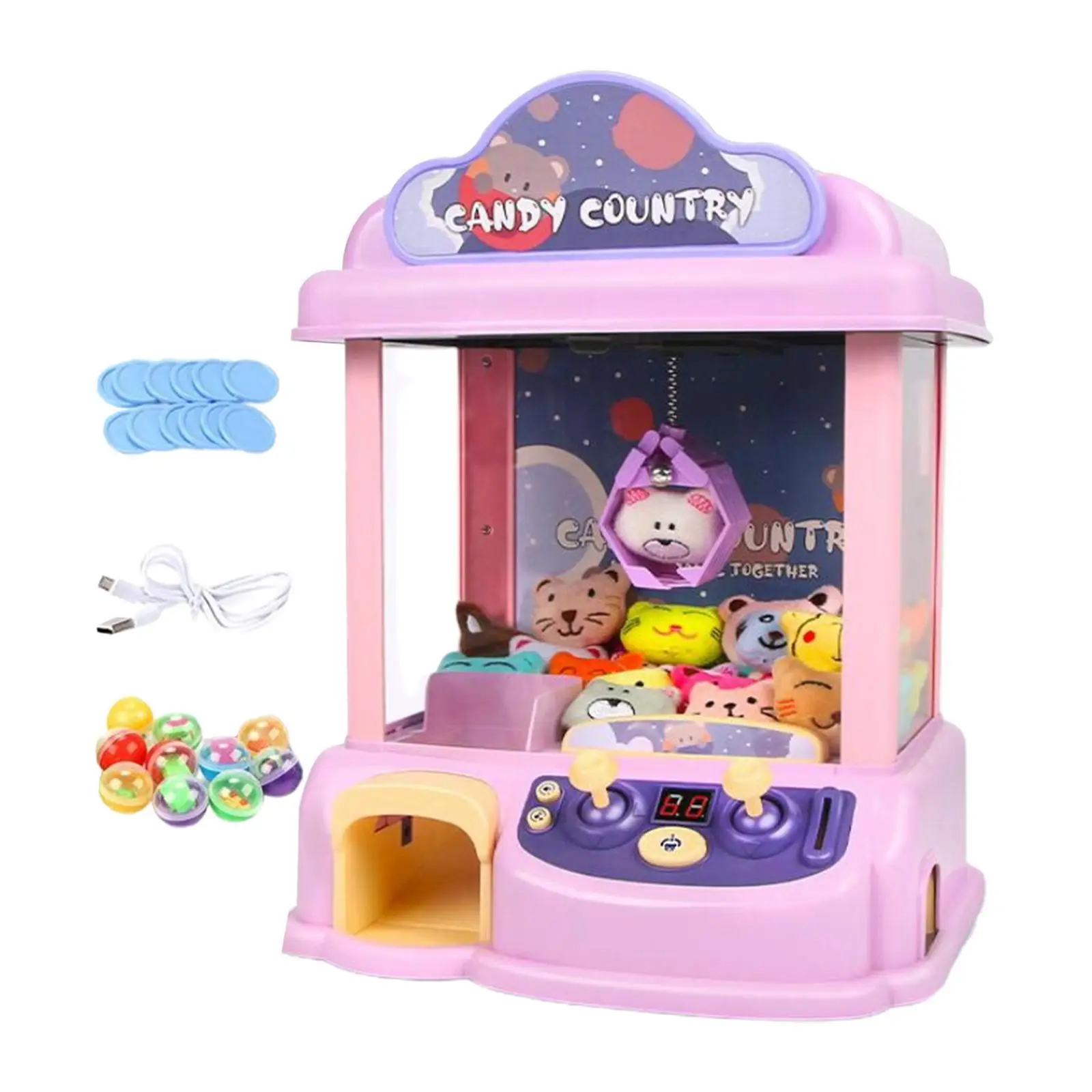 

Kids Claw Machine Lovely Fun Challenge Exciting with Music and Lights for Ages 3