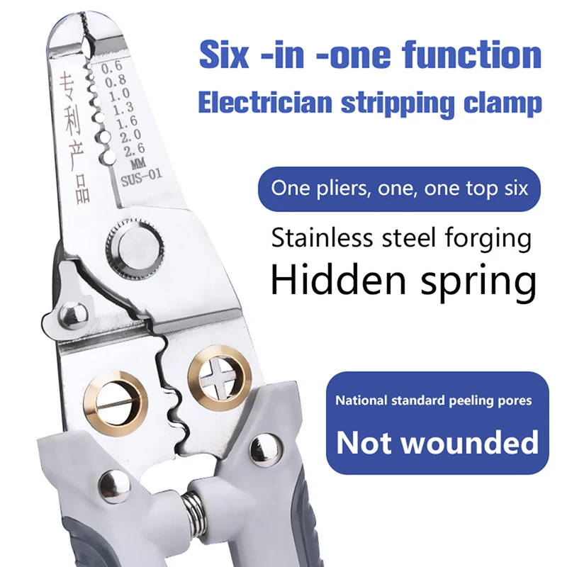 Wire Stripper Decrustation Pliers Multi Tool Ire Stripper Electric Cable Stripper Cutter Multifunctional Wire Repair Tool Pliers