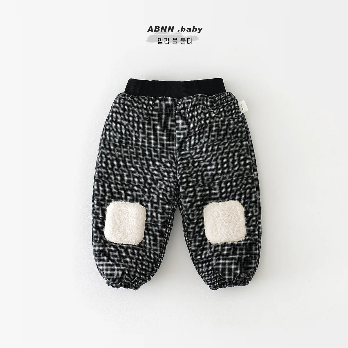 2023 Winter Baby Warm Pants 0 To 4 Years Newborn Toddler Cooton Thick Trouse Fashion Infant Plaid Pants Girls Boys Clothes