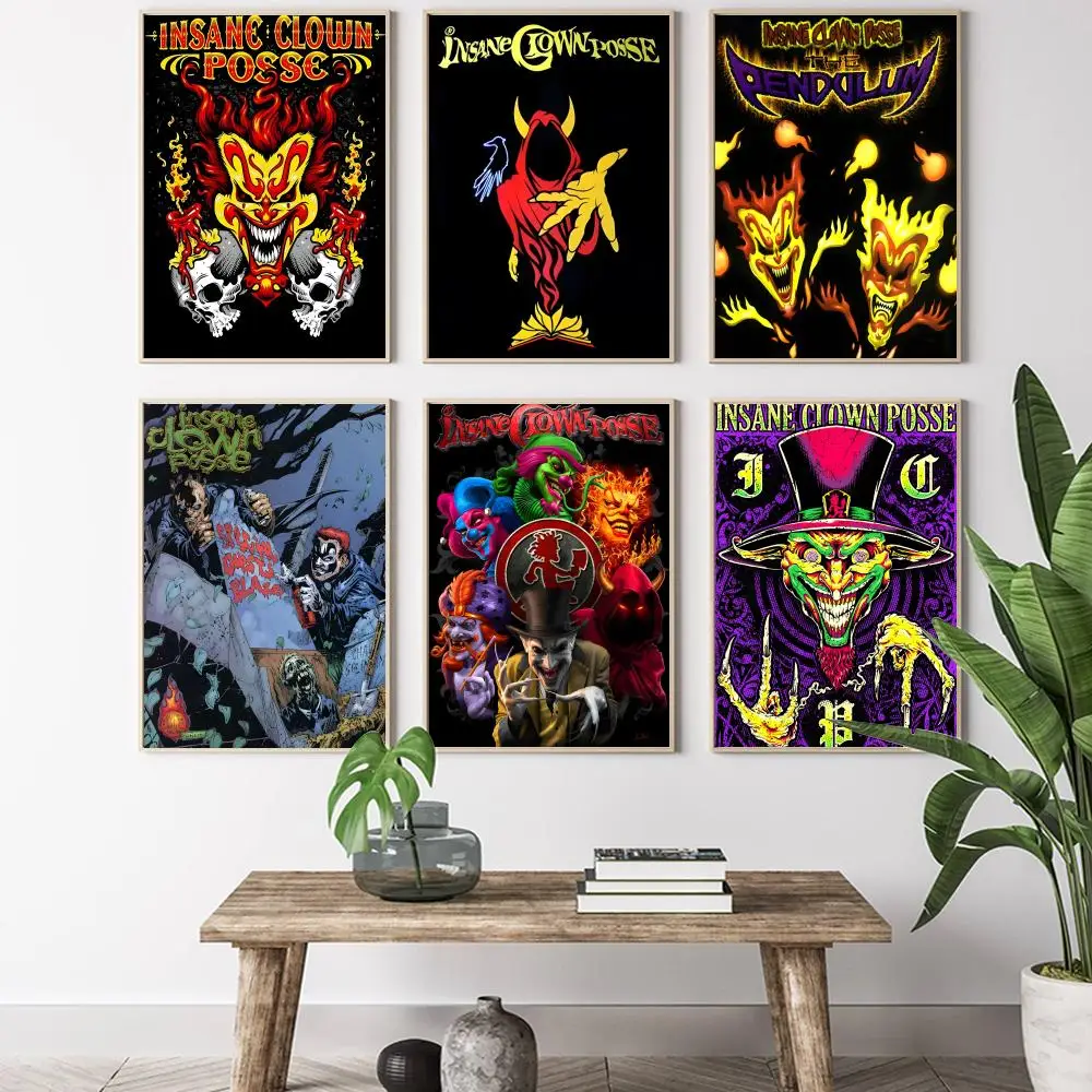 مجنون مهرج بوسي اللوحة الخط HD قماش المشارك غرفة المعيشة غرفة نوم بار الديكور الجمالي #2