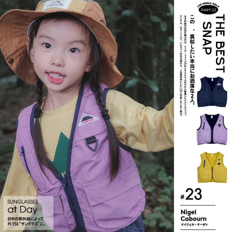 

Children's Vest 2025 Winter New Arrival Casual Fashion Boys' Girls' Vest Jacket Pure Cotton Cute Warm Vest Children's Clothing