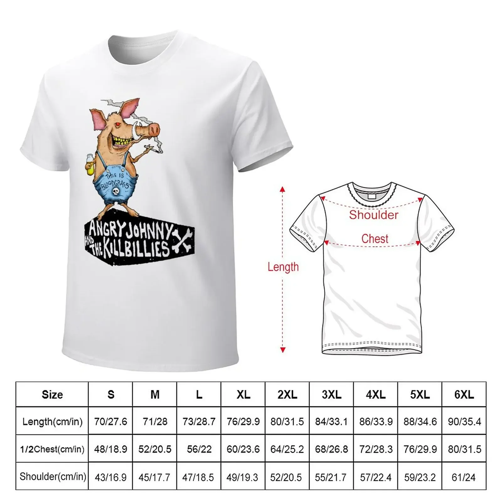 Bloodgrass Piggy T-Shirt tops plain cute tops men clothes boys whites heavyweights Short sleeve tee slim fit t shirts for men