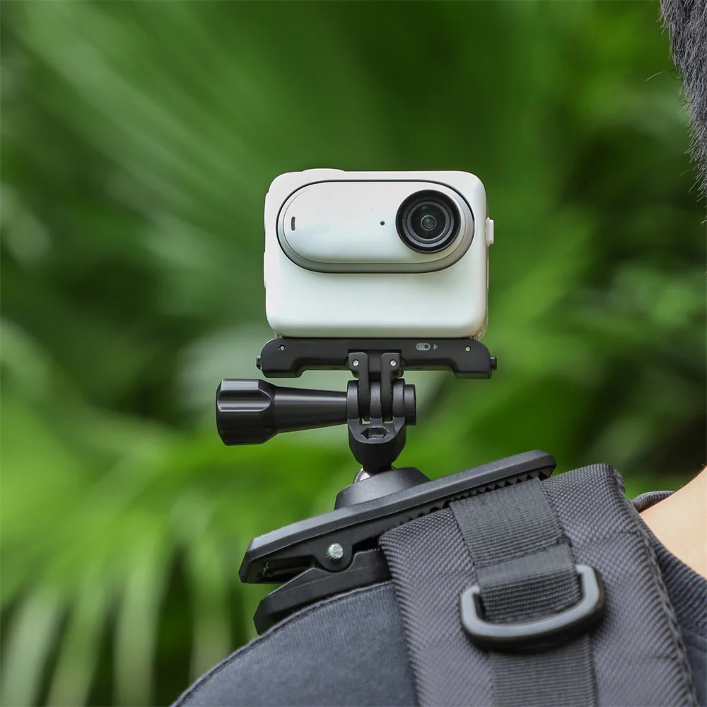 Réinitialisation de sac à dos magnétique à rotation résistante à 360 °, DJI Action 4/3, Gopro 12, 11, 10/9, Insta360 Bery, Go 3S, accessoire de caméra d'action