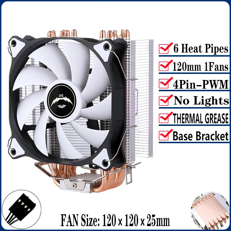 4Heat-pipes 1Fan4pin