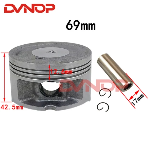 Imagen 2 del producto Pistón de motocicleta 69mm + 25 + 50 + 75 + 100 pines 17mm juego de juntas de anillo para Yamaha Majesty YP250 YP 250 Egine repuestos