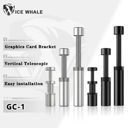 ICE Whale GC-1 Suporte para placa gráfica GPU Suporte giratório telescópico vertical Suporte magnético para placa de vídeo