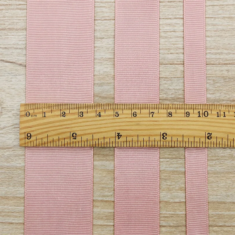 (10 Meters/roll) Pink Meat Grosgrain Ribbon Wholesale Handmade DIY Decoration Gift Wrapping Christmas Ribbons