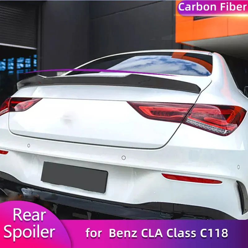 

Carbon Fiber Rear Trunk Spoiler Wings for Mercedes Benz CLA Class W118 C118 CLA250 2019-2023 Car Racing Rear Spoiler Wing Lip