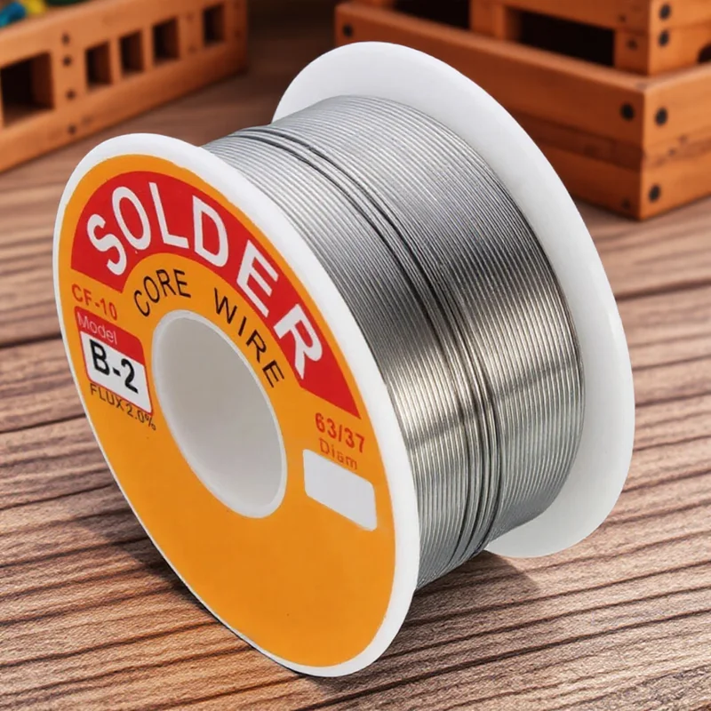 STONEGO Tin Alloy 63/37 Solder Wire Rosin Core Flux 2% Reel Welding Line Electrical Soldering 50g 100g