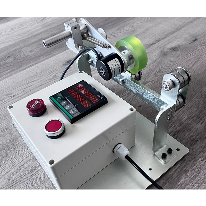 

Wire and cable meter counter, roller-type electronic digital display alarm reminder meter counter