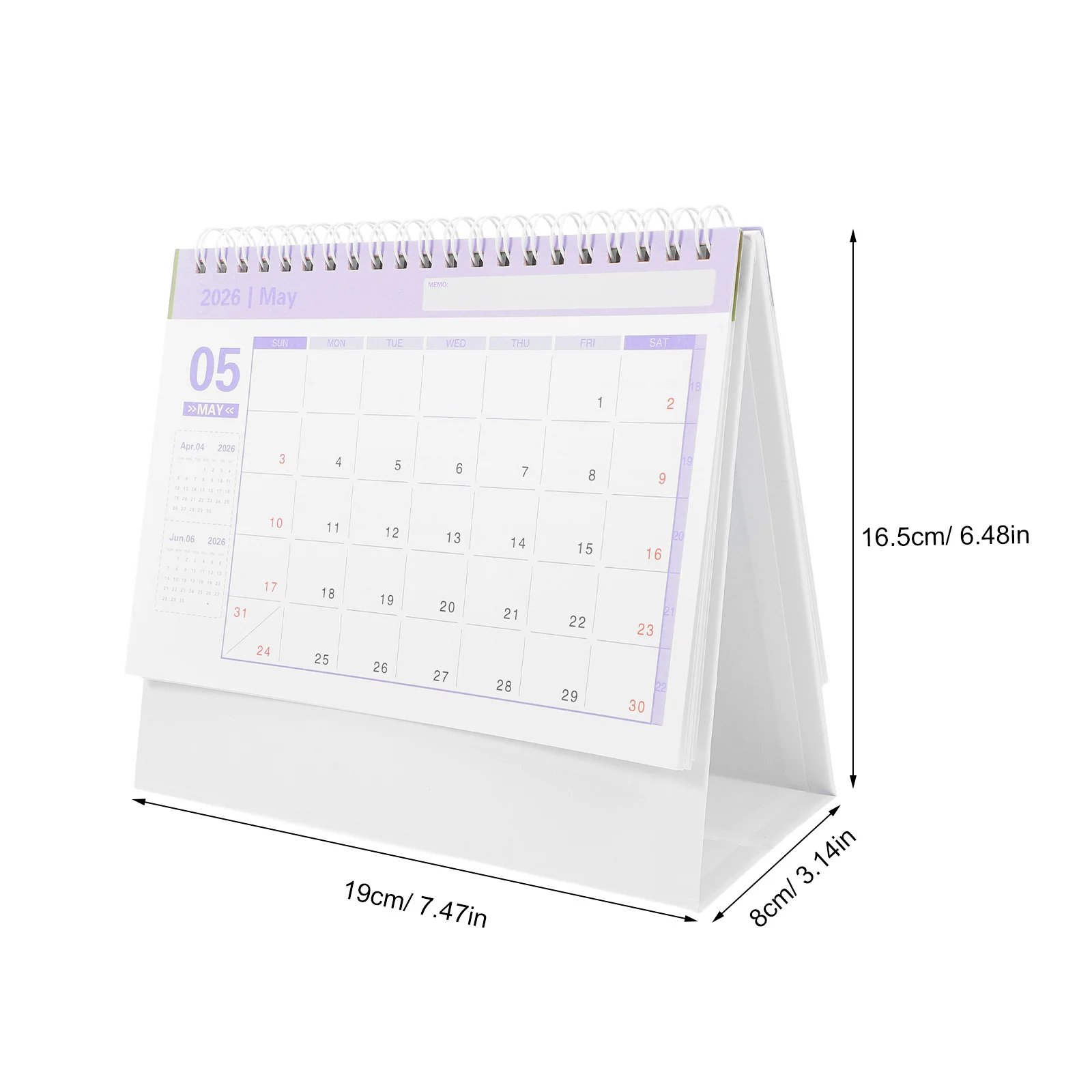 2026 Desk Calendar Compact Standing Flip Tabletop Planner For Office School Home Mini Desktop Organizer Grey 2026 Desktop
