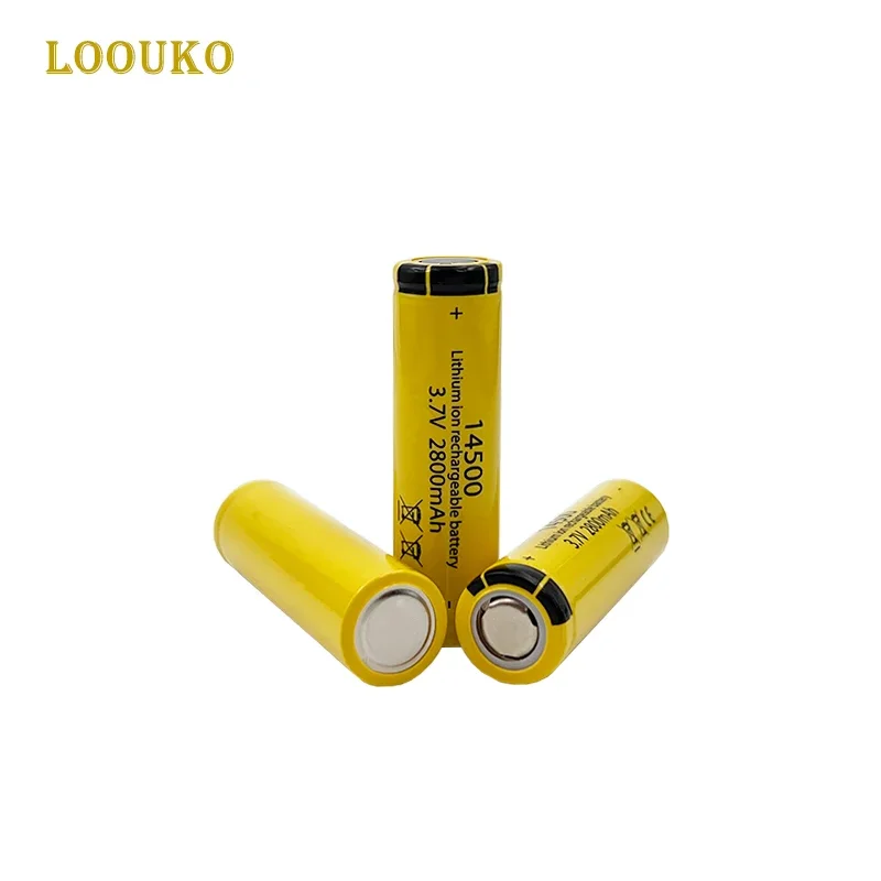 LOvised KO 14500-Large Capacity Lithium-Ion Battery 3.7 mAh 2800 V Electric Tent Brush Shaper Hair Trimmer Rechargeable