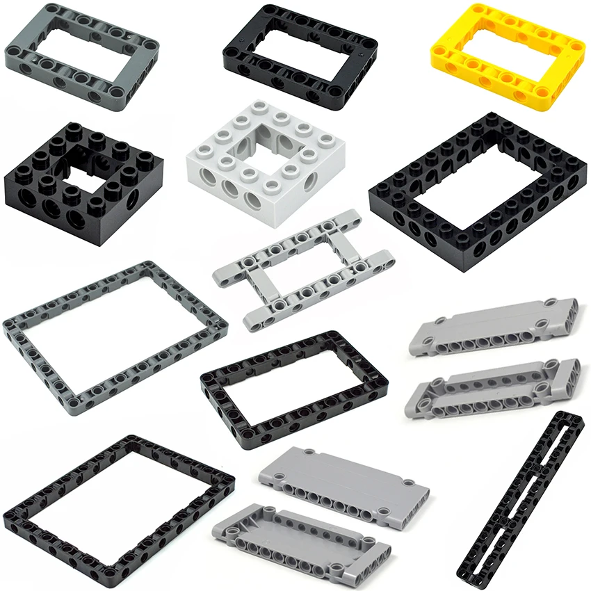 MOC High-Tech Dicke Bausteine Modifizierte Hebelarm-Quadratrahmen-Armteile Baustein-Teile DIY-Spielzeug 65803 64179 15458 67491 – Detail 1