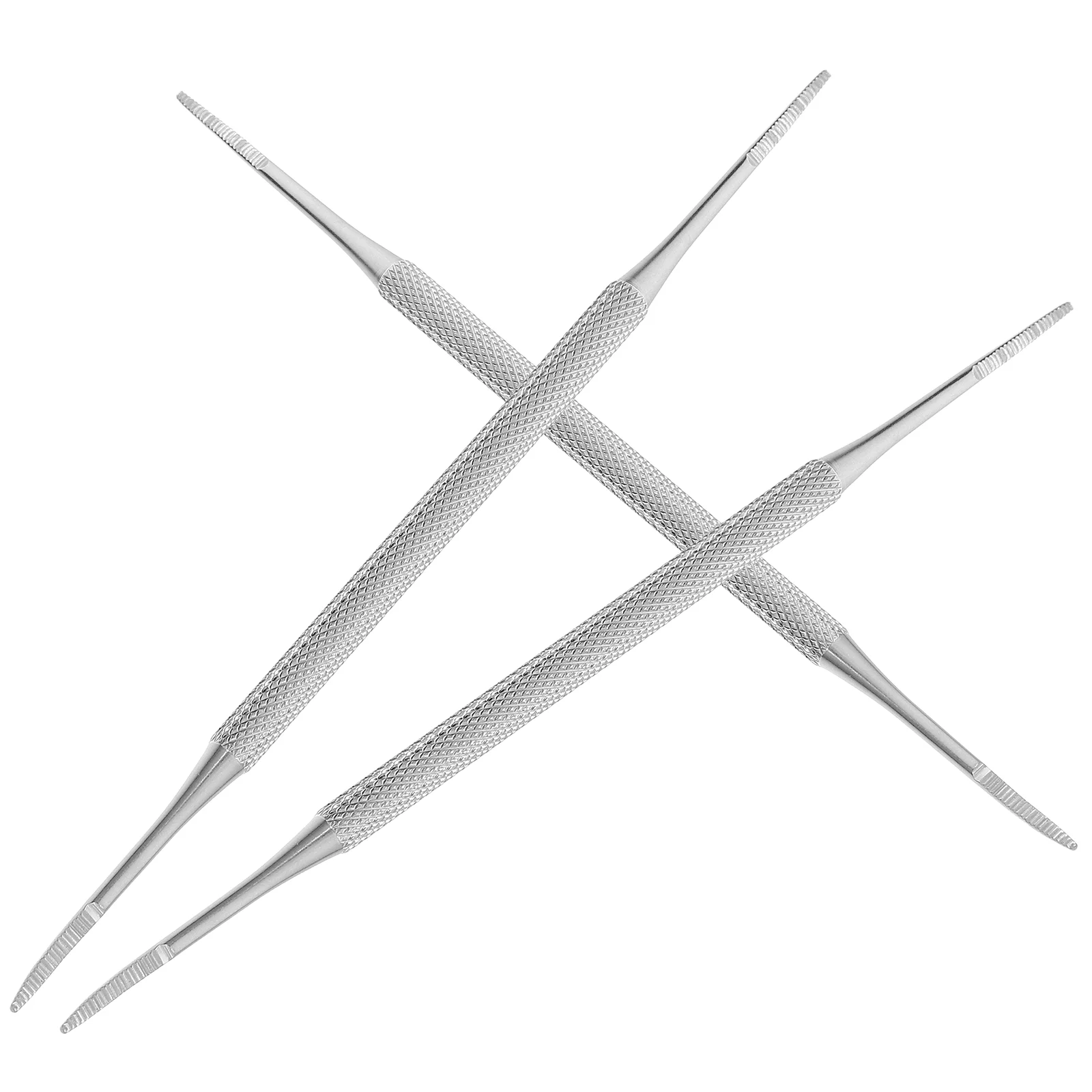 Herramienta para uñas curette, levantador de uñas encarnadas, Kit de esmalte de doble punta, instrumento de limpieza de pedicura de acero inoxidable, 3 uds.