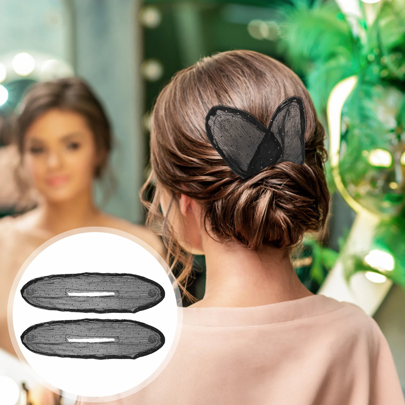 

2 шт., аксессуары для волос Updo для женщин, ленивый пучок, инструмент для укладки волос для плетения, элегантный вид, идея подарка