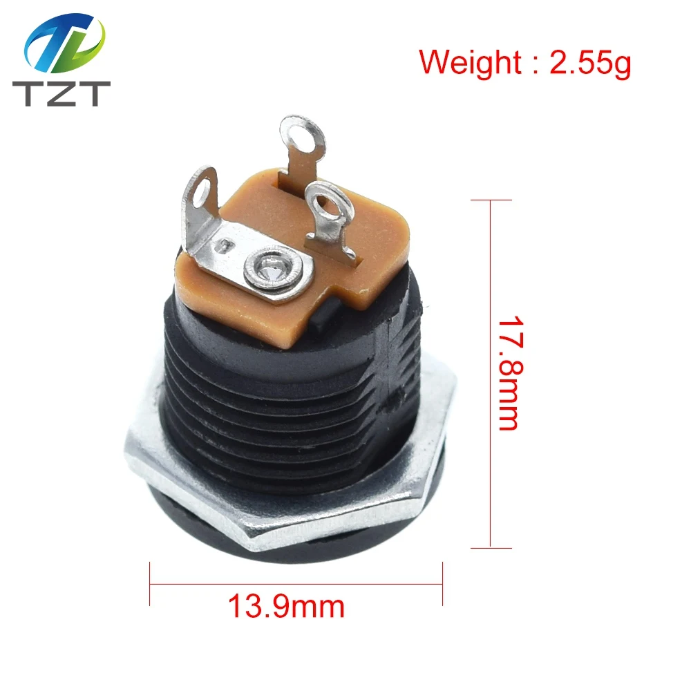 10PCS/LOT DC-022 DC Power Jack Socket dc connector Adapter interface DC022 5.5X2.1 mm Supply Jack Socket Panel Mount plug image 2