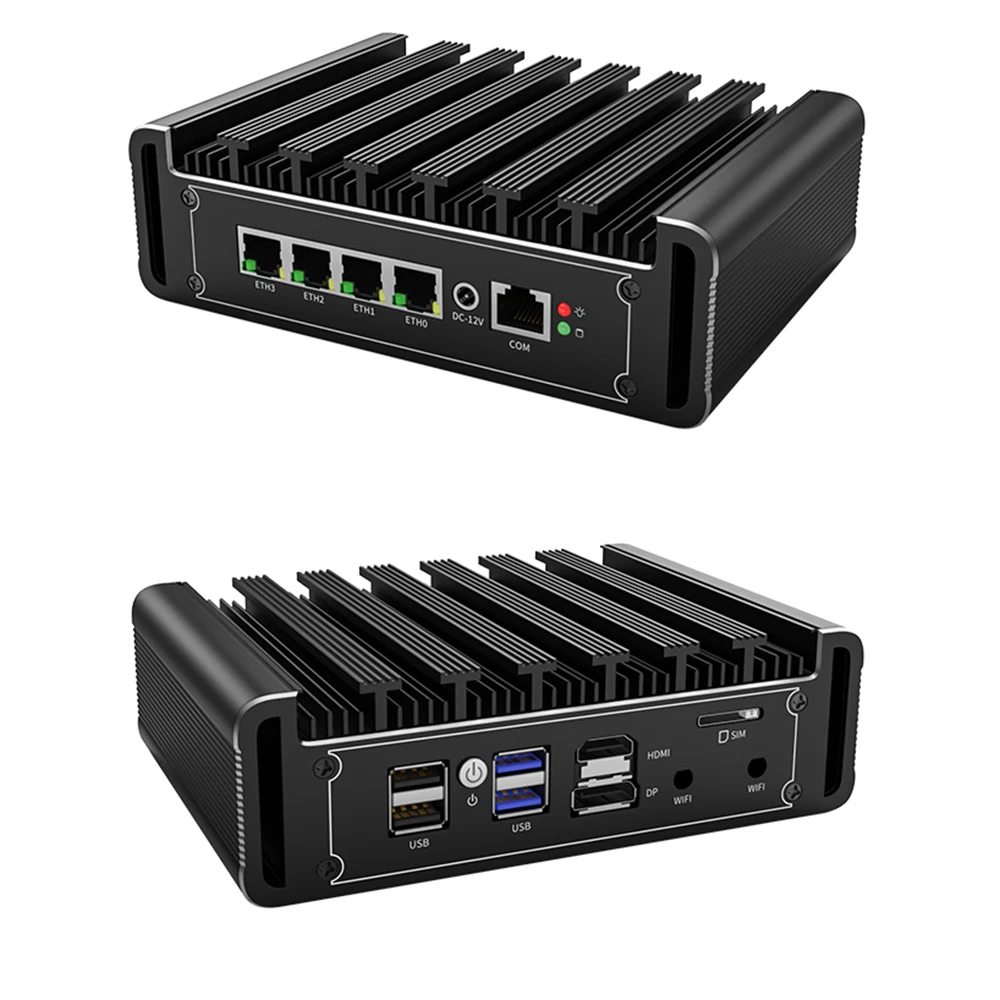 Imagem -03 - Pfsense Firewall Soft Router Mini pc Industrial Fanless 4x Intel 2.5g I226 i5 1135g7 N5105 hd dp com Opnsense Pve Esxi i7 1165g7