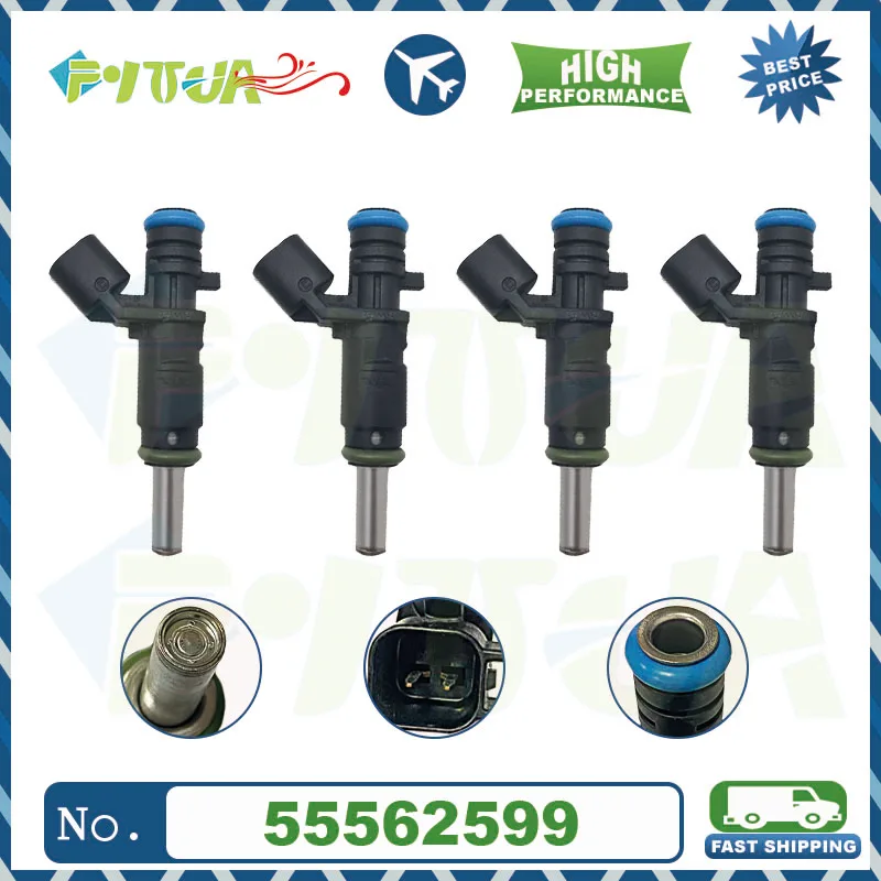 

4pcs Fuel injector 55562599 For Chevrolet Cruze 1.6L Opel Astra J Zafira 2009-2015 Nozzel Injection Fuel Injectors Bico NEW