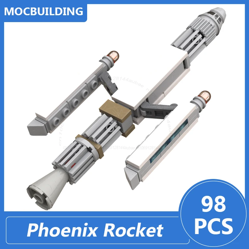 

Moc Building Blocks Phoenix Rocket Model DIY Assemble Bricks Space USS Collection Display Creative Educational Xmas Toys Gifts
