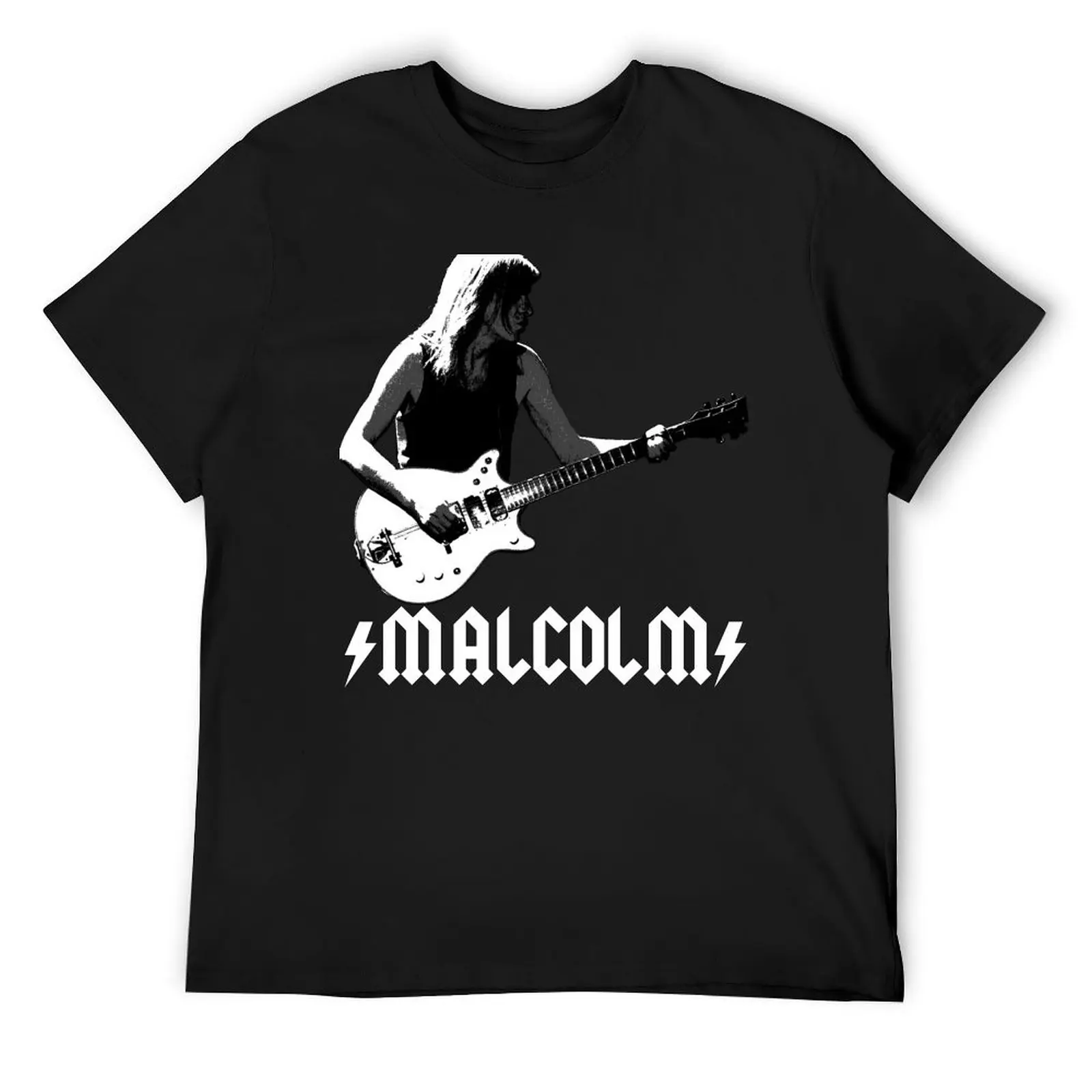 Malcolm Young! T-Shirt cotton graphic tees oversized t shirt designer t shirt men