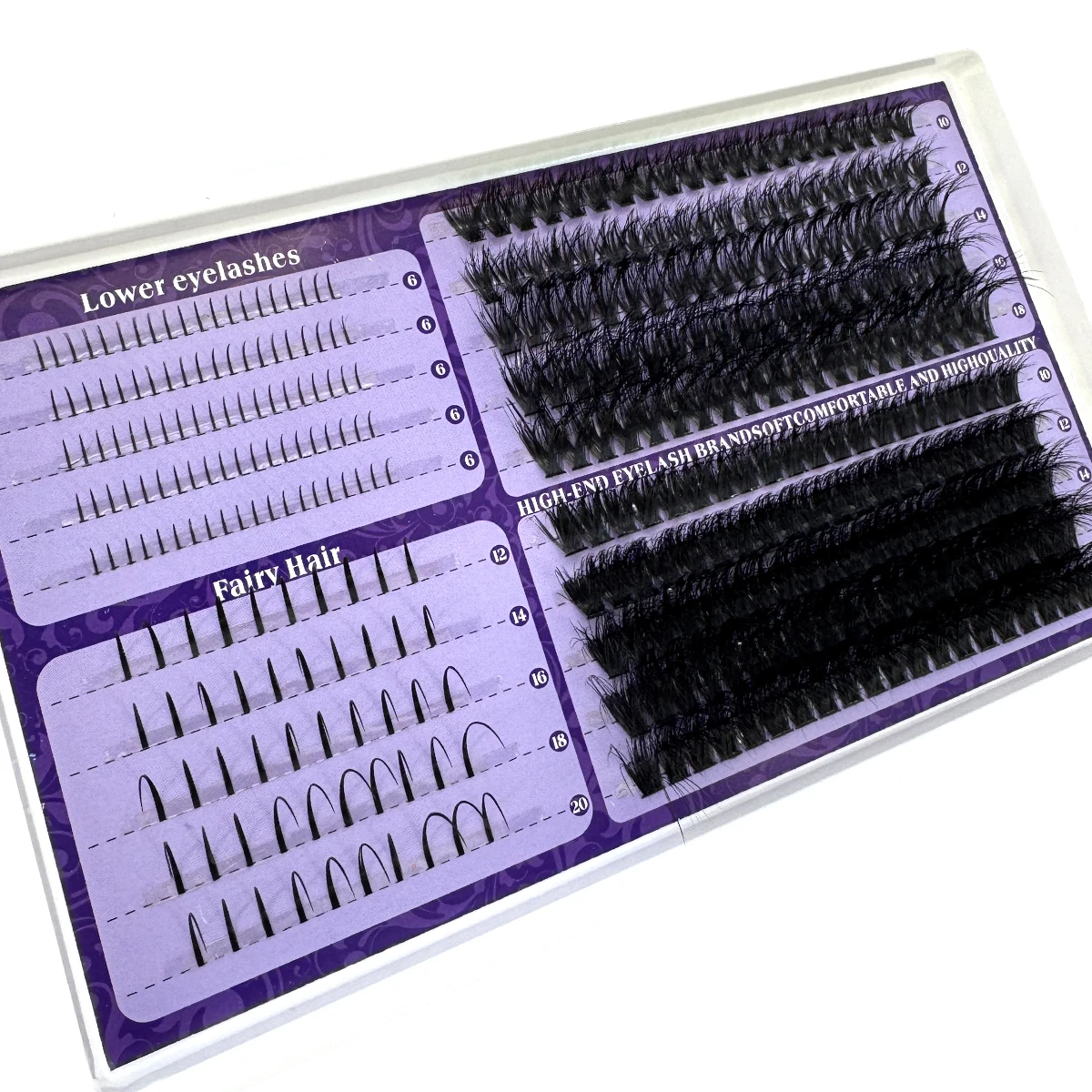 20 Reihen Wimpernspikes Wimperncluster Volumen Einzelwimpern Wispy Wimpern DIY Spiky Lash Extension Manga Cluster Wimpern – Detail 6