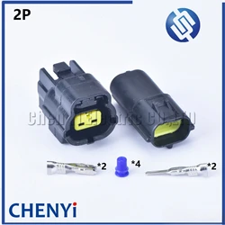 5 sets 2 pin way male or female waterproof wire connector auto electrical plug conector 174354-2 174352-2