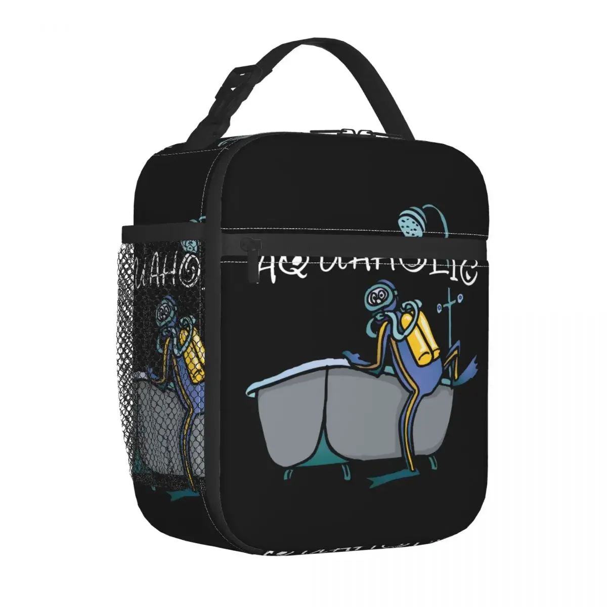 Funny SCUBA Diving Insulated Lunch Bags Dive Diver Sea Snorkeling Meal Container Cooler Bag Tote Lunch Box Office Bento Pouch