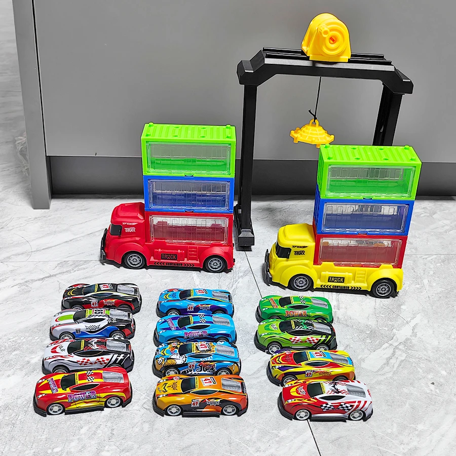 

Игровой набор: грузовик-контейнеровоз, транспортное средство, в комплекте с краном-манипулятором и набором контейнеров.