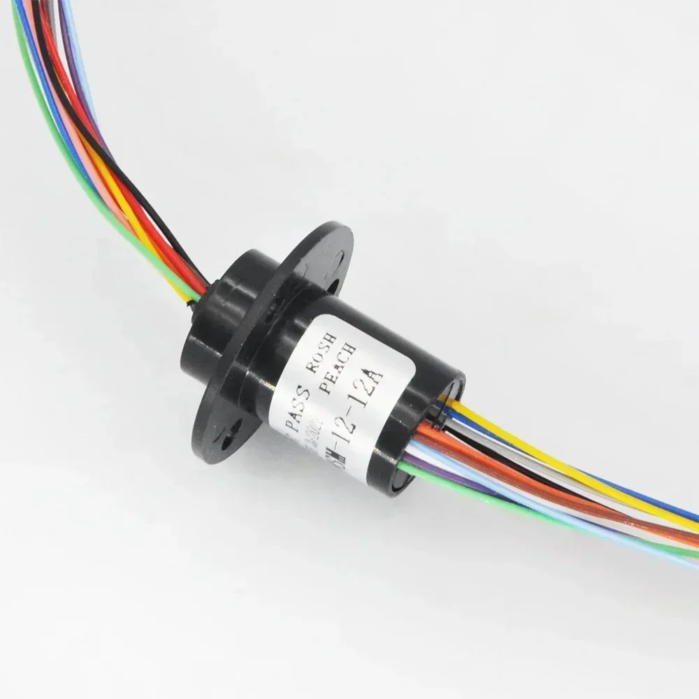 Imagem -05 - Micro Girar Anel Deslizante para Modelo de Escavadeira rc Faça Você Mesmo Ptz Gimbal Anéis Coletor Elétrico 2a Diâmetro 12.5 mm 12 e 18 Canais