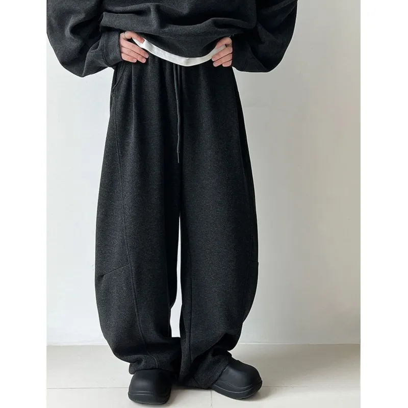 مجموعة جوهنيتشر الجديدة للخريف والشتاء غير الرسمية مكونة من قطعتين للنساء بلوفر بسيط ومريح وفضفاض مع بنطال بخصر مطاطي