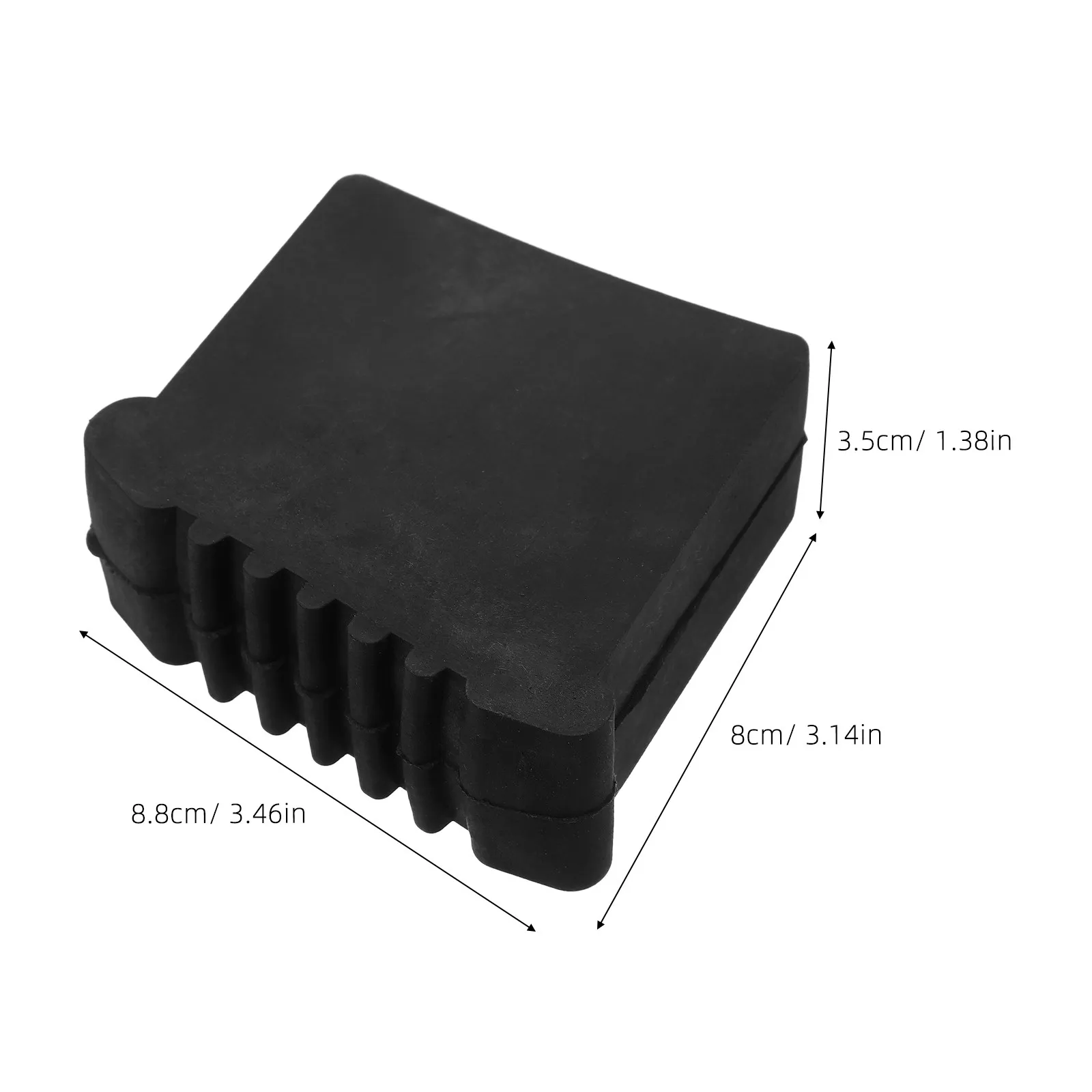 2Pcs Ladder Feet Protectors Non Slip Rubber Ladder End Caps Floor Protecting Vibration Dampening Stabilizer Pads for Step