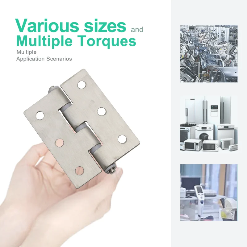 2pcs 304 Stainless Steel Butterfly Shaped Silent Hinge Medical Equipment Industrial Automation Equipment Chassis