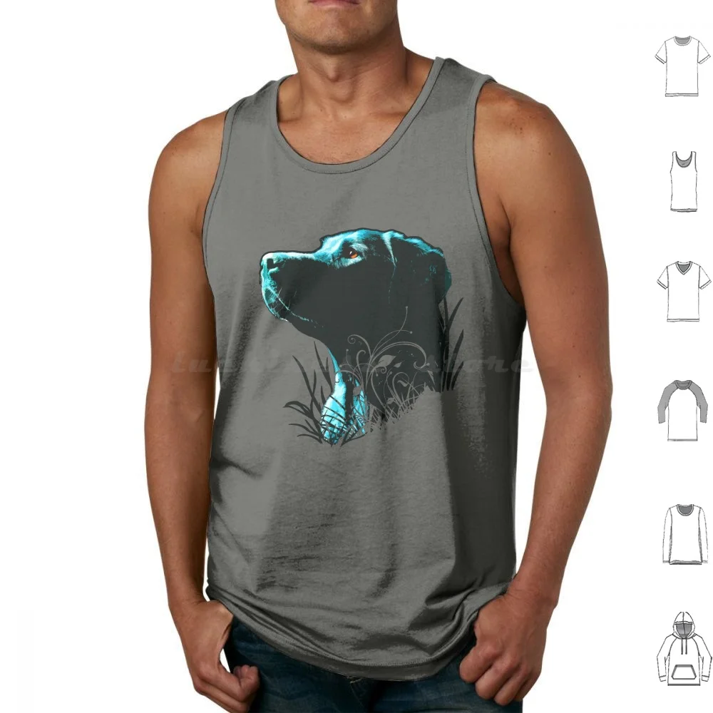 Black Labrador T-Shirt Tank Tops Vest Sleeveless Black Canine Dog Friend Lab Labrador Pet Pooch Retriever Black Lab Chocolate