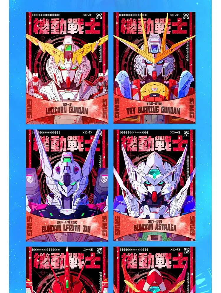 2024 Gundam Collection Card Tcg Game Card Figure Interstellar Apocalypse Knights on Debris Card Table Toys for Children Game Toy