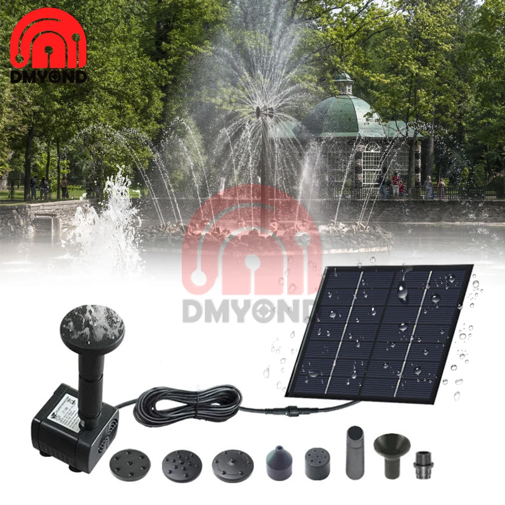 Solar Power Floating Fountain Water Pump for Garden Pond Pool Fish Tank pvc Solar Landscape Fountain Pump Garden Outdoor