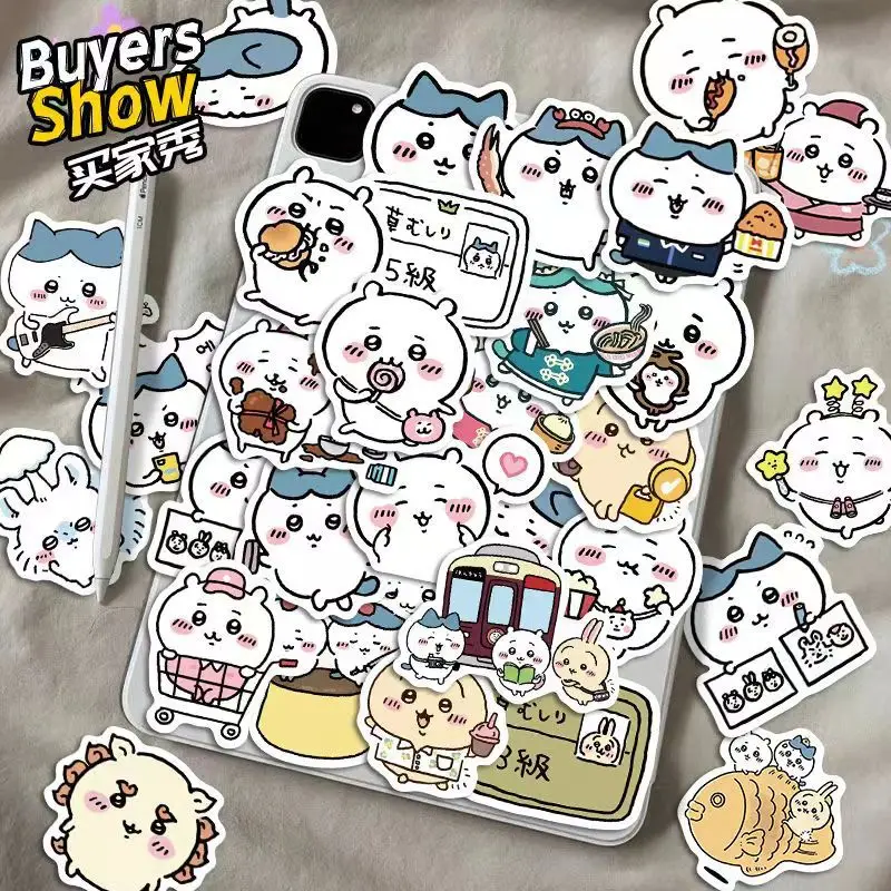 60PCS Stickers Lovely Anime Cute Pet Profile Picture Sticker Toys Cartoon Waterproof DIY Phone Case Water Cup