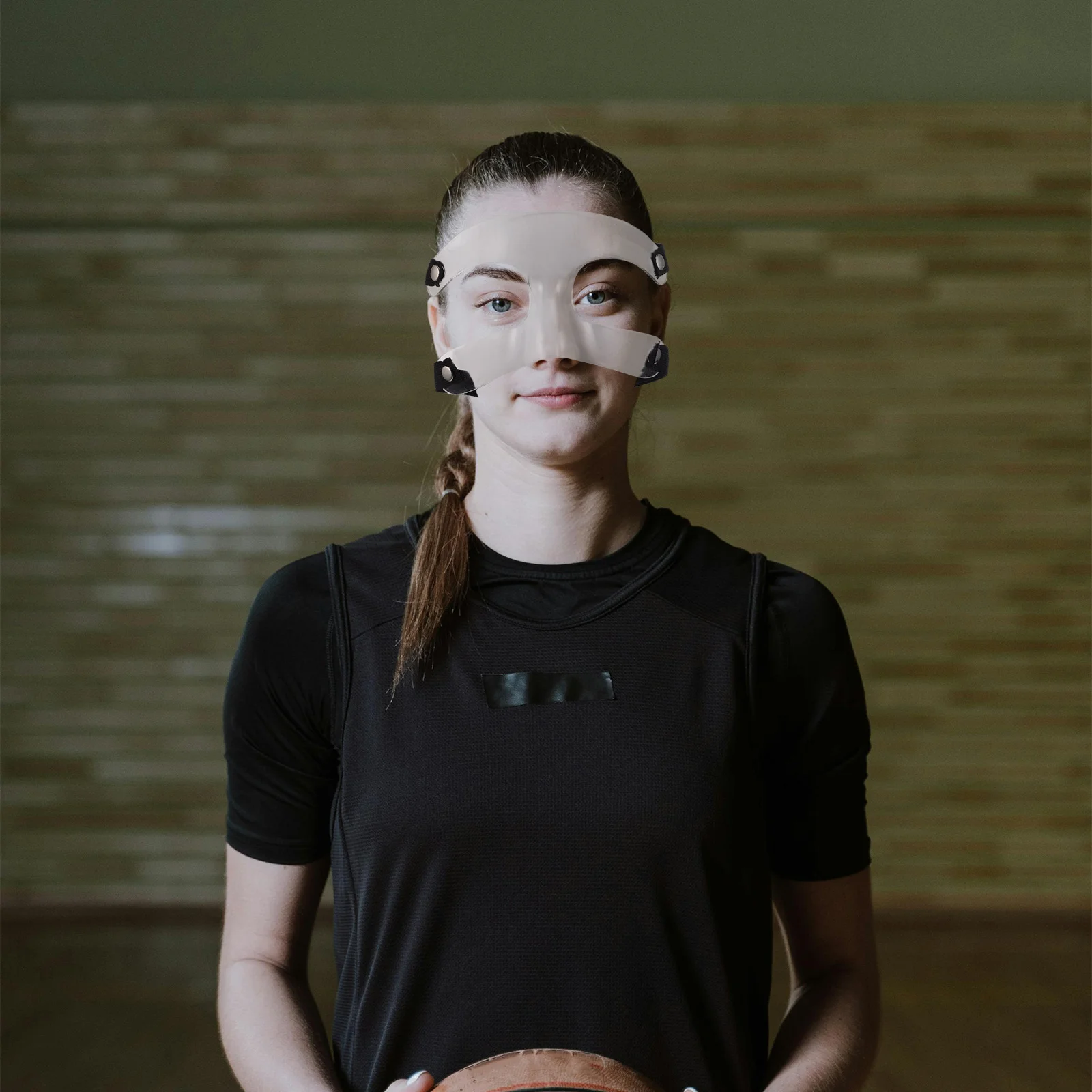 

Adjustable Sports Face Mask Nose Guard Men Women Basketball Football Protective Athletic Face Guard Training Safety Equipment