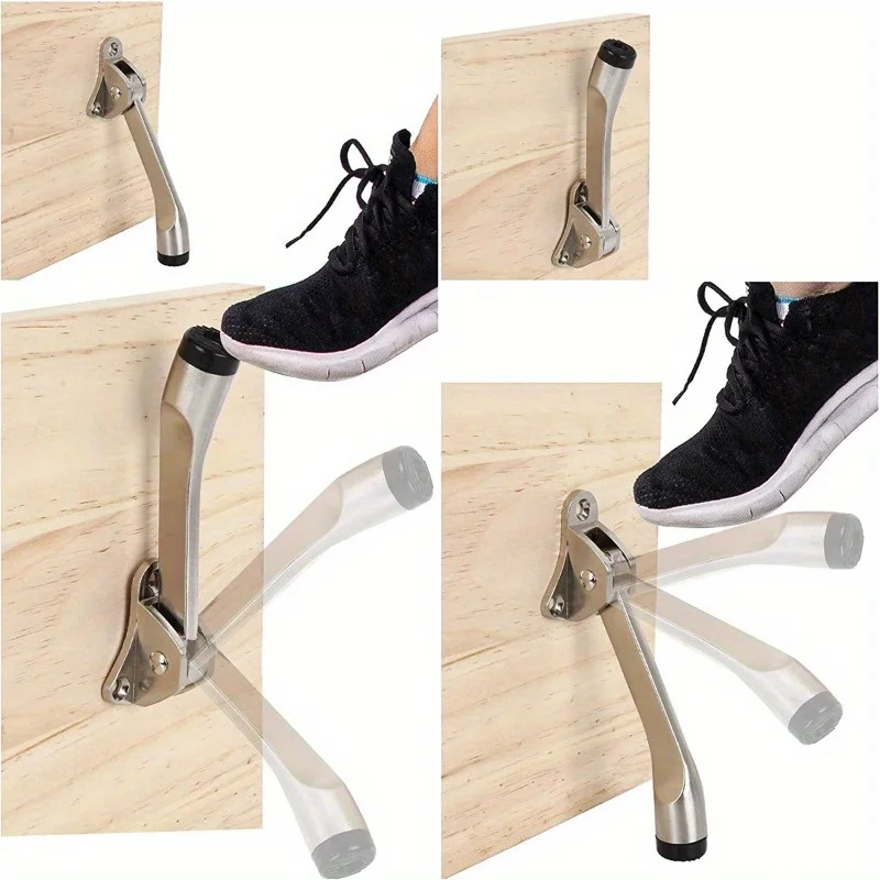 قطعة واحدة من سدادة الباب المصنوعة من الفولاذ المقاوم للصدأ: حافظ على أبوابك آمنة مع توقف بابنا المنسدلة! للمحلات التجارية والمتاجر والفنادق