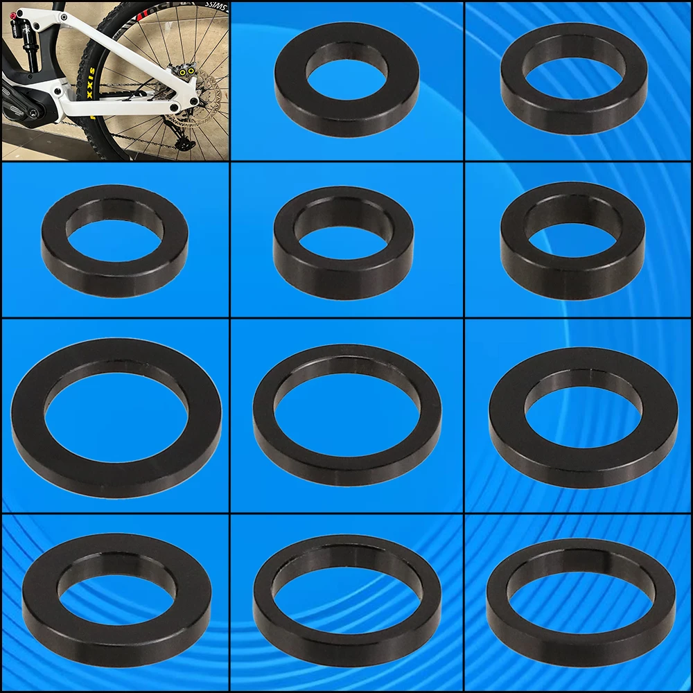 HEPPE Bike Frame Spacer Full Suspension MTB e-MTB Spacer Bike Frame Washer M8/M10/M12/M15 Flat Spacer 2/2.5/3/4mm Thickness view 3