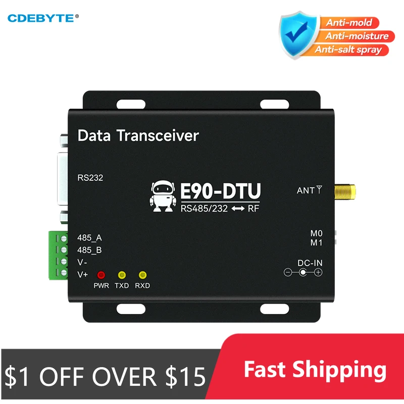 E90-DTU(400SL30) CDEBYTE Military-grade LoRa 433MHz wireless data transceiver 30dBm RS232 RS485 LBT RSSI 10km LoRa module