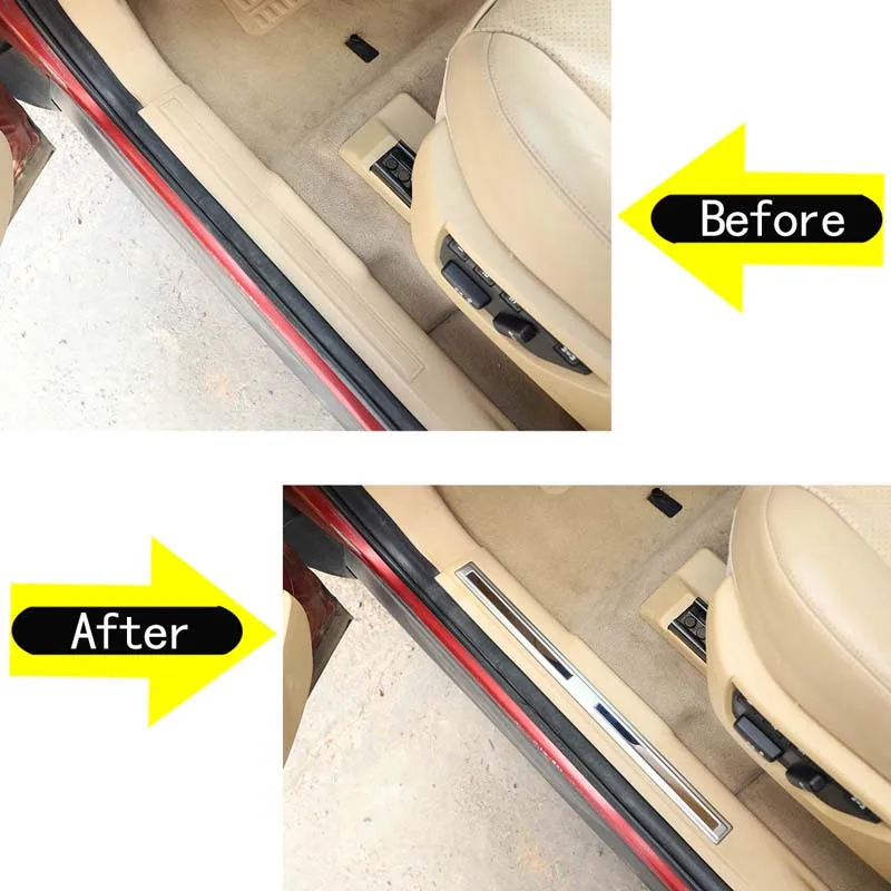 4pcs Inner Door Sill Scuff Threshold Protector Plate Cover For Land Rover Freelander 2 2009-2015 Car Accessories - view 4