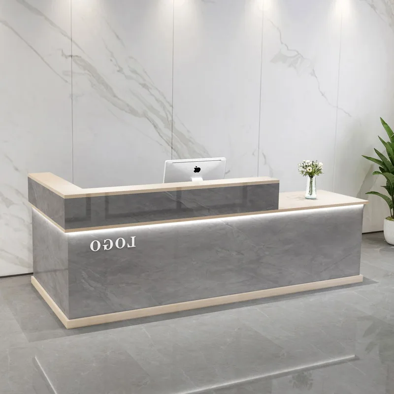 

Hair Salon Luxury Reception Desk Counter Simple Luxury Reception Desks Modern Office Escritorio De Recepcion Salon Furniture