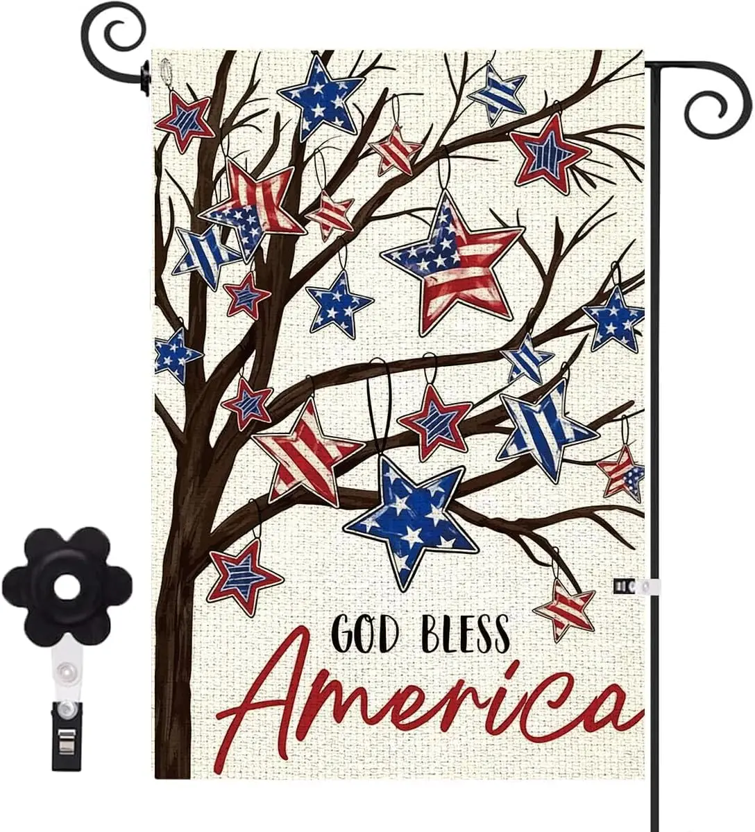 Patriotic 4th of July Garden Flag 12x18 Inch American Yard Decor 6 yyi