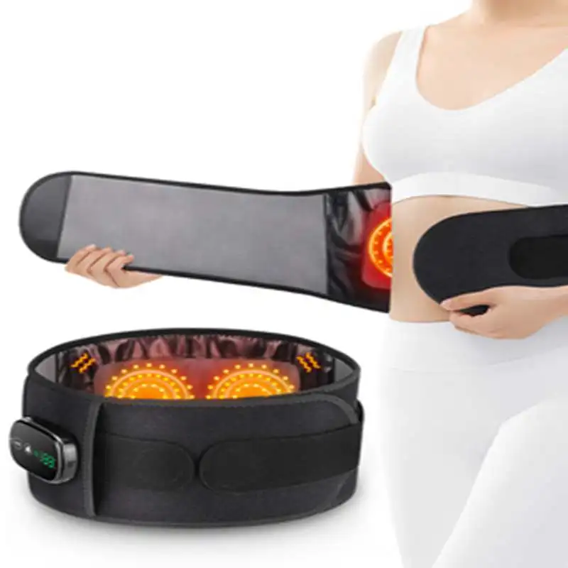 

Pure Stretcher Back Best Red Vibration Waist Massager for Heating Pain Wrap Relief Waist Belt Led Pad