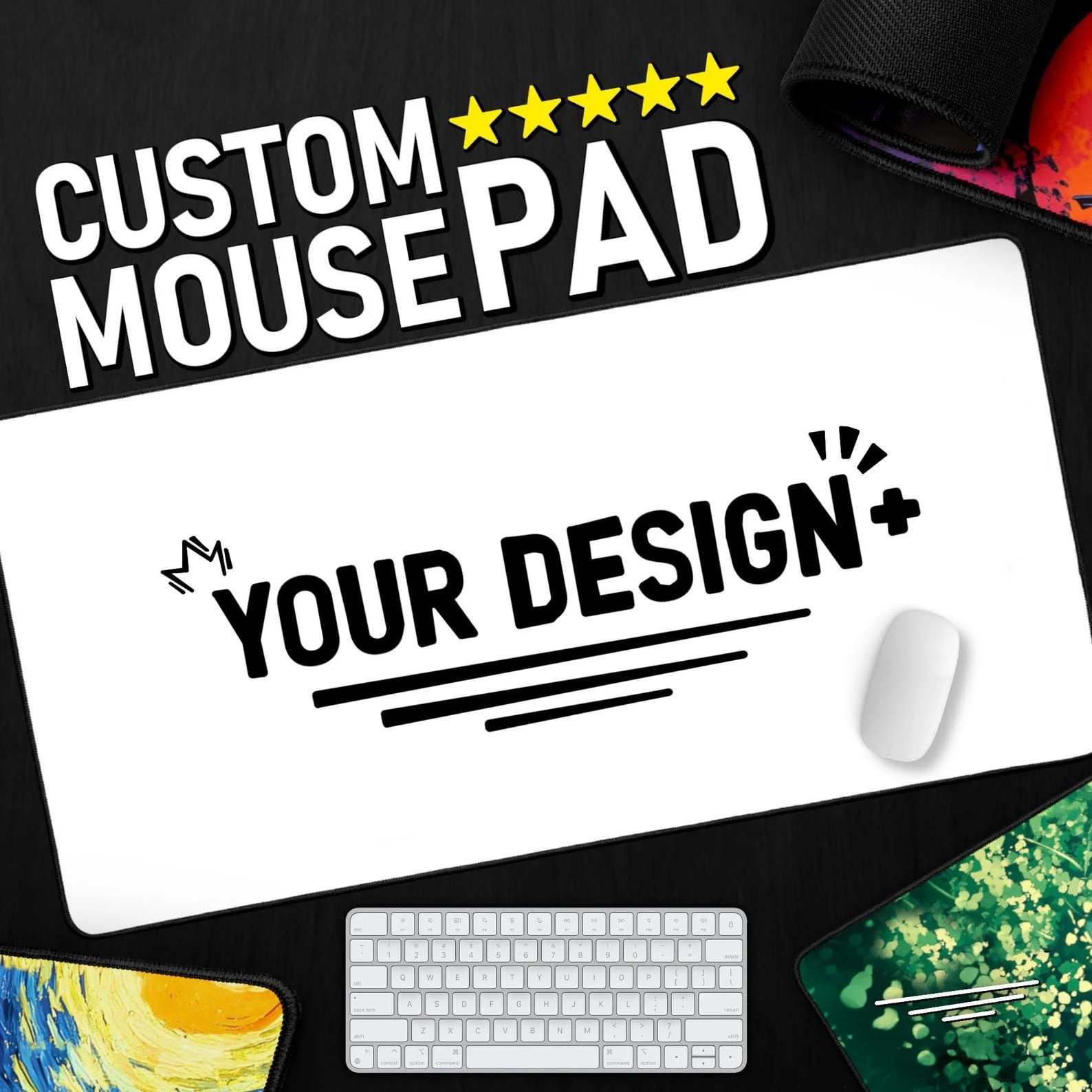 

Custom Desk Pad 60x35cm,Custom Large Desk Mat And Mouse Pad,Custom Anime Mouse Pad,Personalized Gift,Office Gift, Desk Accessory