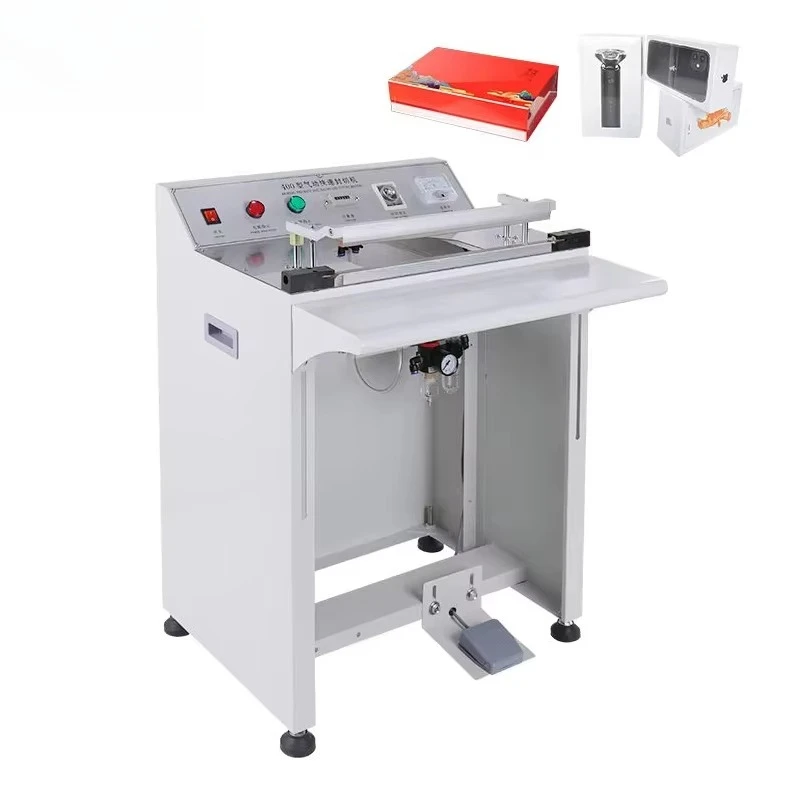 Foot-Operated Heat Shrink Sealing Machine, 400 Model, Pneumatic, for Carton Plastic Bag Food Box, Film Wrapper