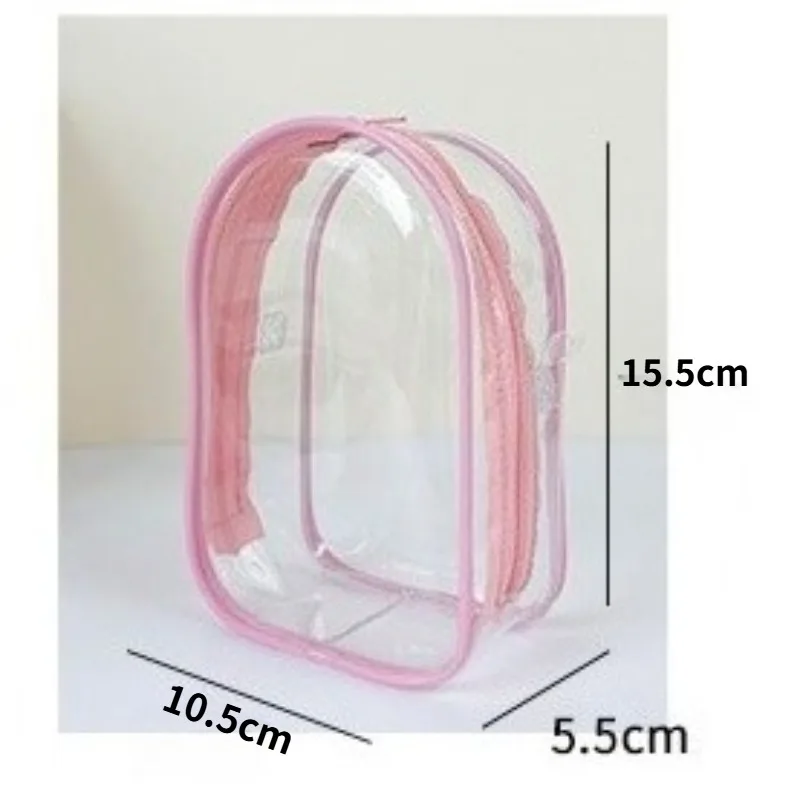 For Labubu Protect Case Labubu Sitting Party Cotton Doll Shoulder Pain Bag PVC Storage Bag Labubu Walk Bag Dustproof
