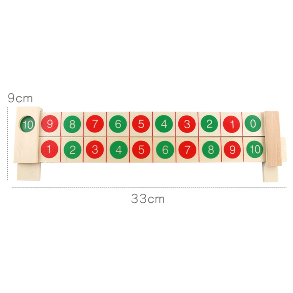 

Montessori Math Teaching Aids Geometry Calculation Ruler Addition Subtraction Toys Clear Numbers Accurate