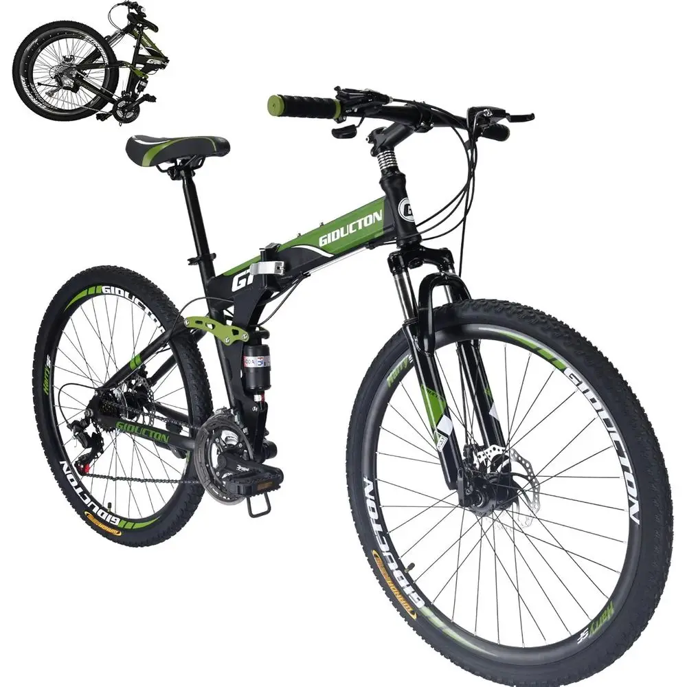 

Горный велосипед с подвеской 27,5 дюймов, 21 скорость, унисекс, цвет армейский зеленый